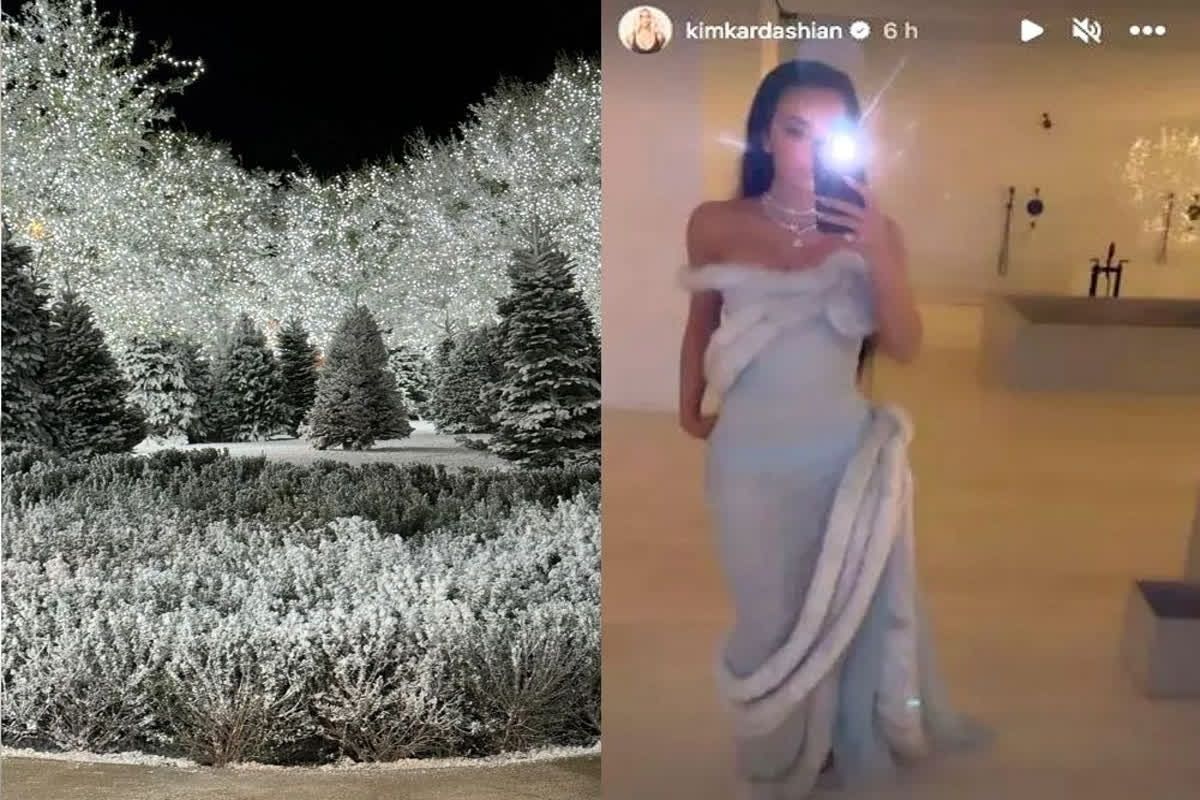 Kim Kardashian Transforms $60 Million Mansion into a 'Frozen' Wonderland