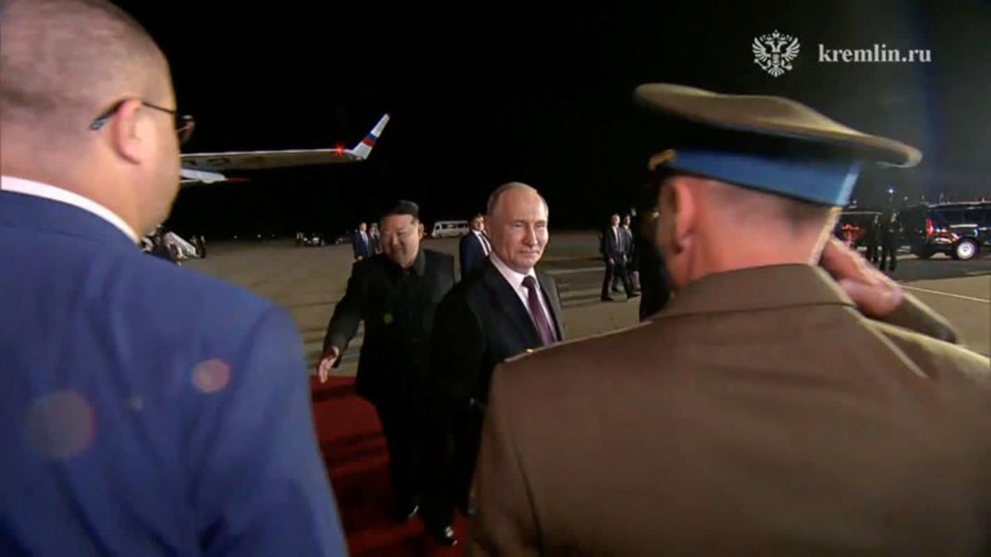 Kim Jong Un Greets Putin at Dawn: A Symbolic Meeting in Pyongyang